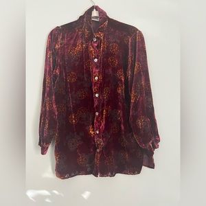 Velvet vintage button up